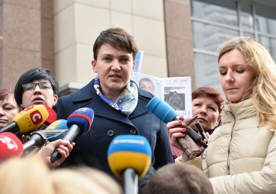 Nadezhda Savchenko's press briefing in Kiev