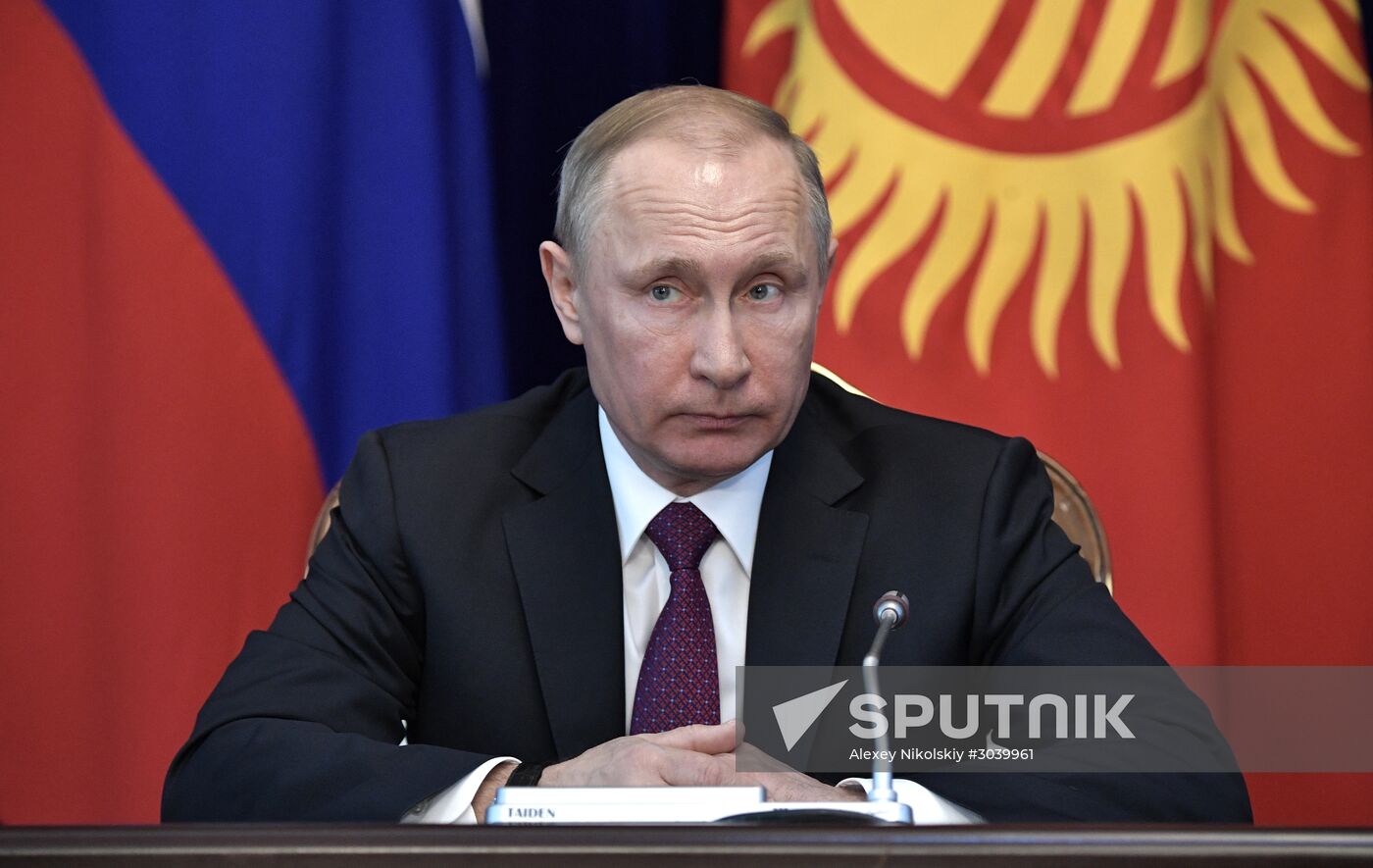 Vladimir Putin pays official visit to Kyrgyzstan
