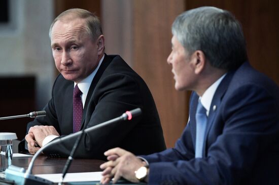 Vladimir Putin pays official visit to Kyrgyzstan