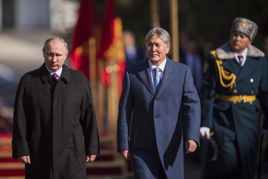Vladimir Putin pays official visit to Kyrgyzstan