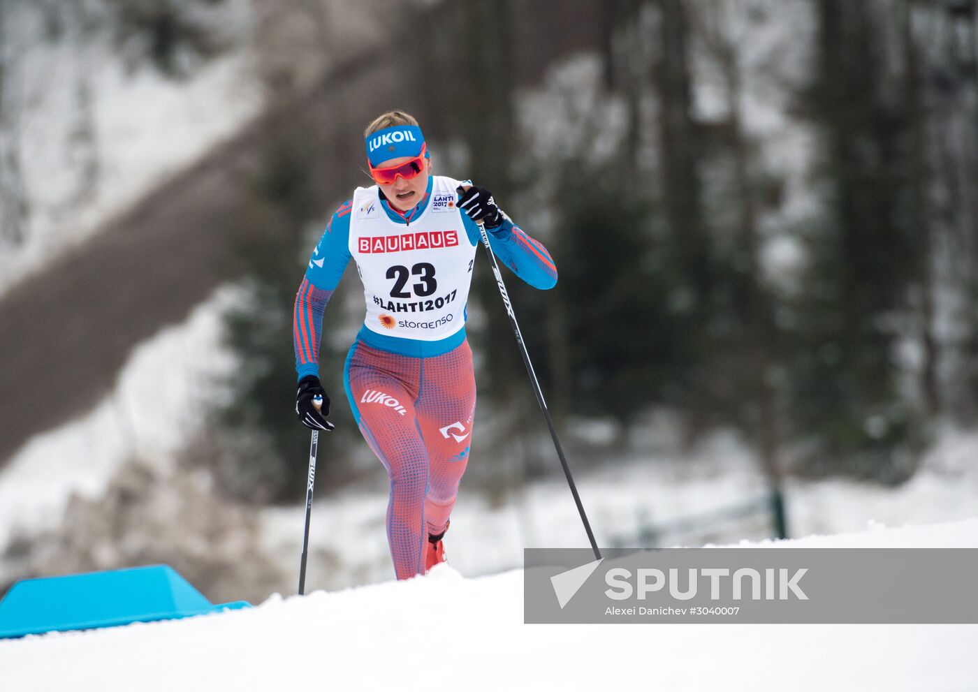 Cross country skiing. World Championships. Women's individual race