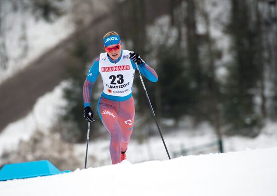 Cross country skiing. World Championships. Women's individual race