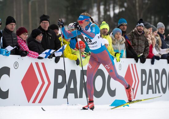 Cross country skiing. World Championships. Women's individual race