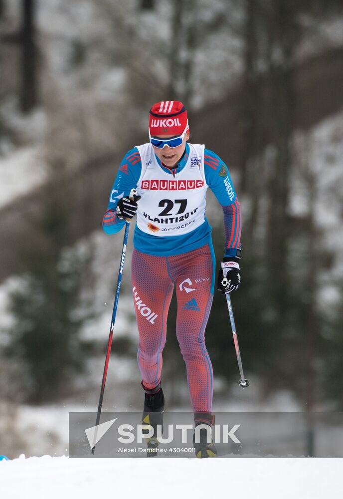 Cross country skiing. World Championships. Women's individual race