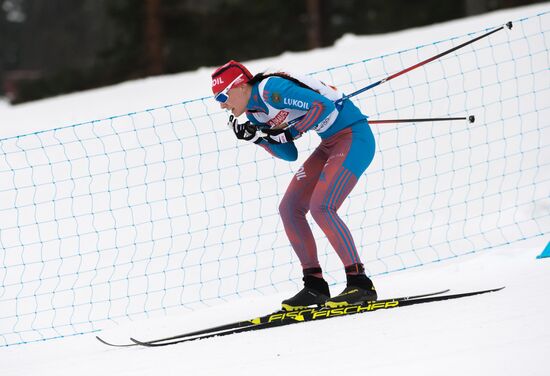 Cross country skiing. World Championships. Women's individual race