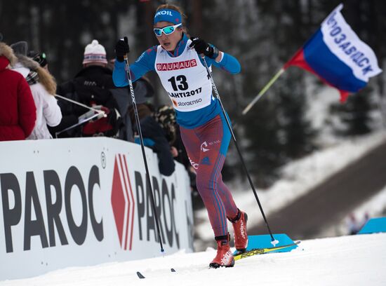 Cross country skiing. World Championships. Women's individual race