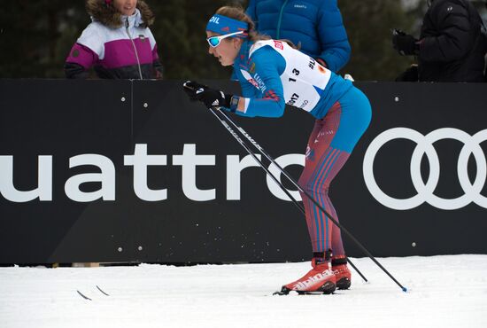 Cross country skiing. World Championships. Women's individual race