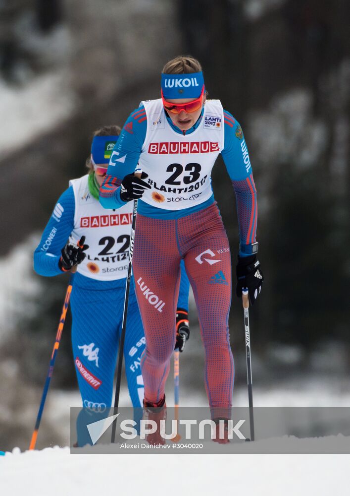 Cross country skiing. World Championships. Women's individual race