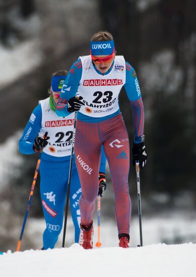 Cross country skiing. World Championships. Women's individual race