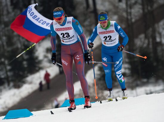 Cross country skiing. World Championships. Women's individual race