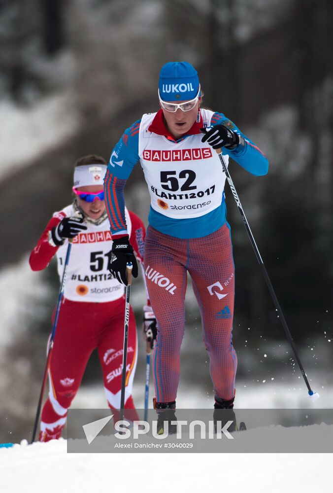 Cross country skiing. World Championships. Women's individual race