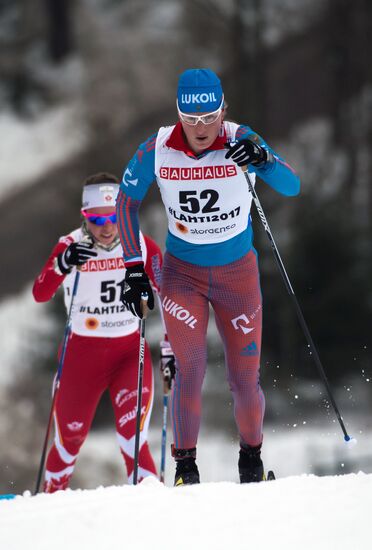 Cross country skiing. World Championships. Women's individual race