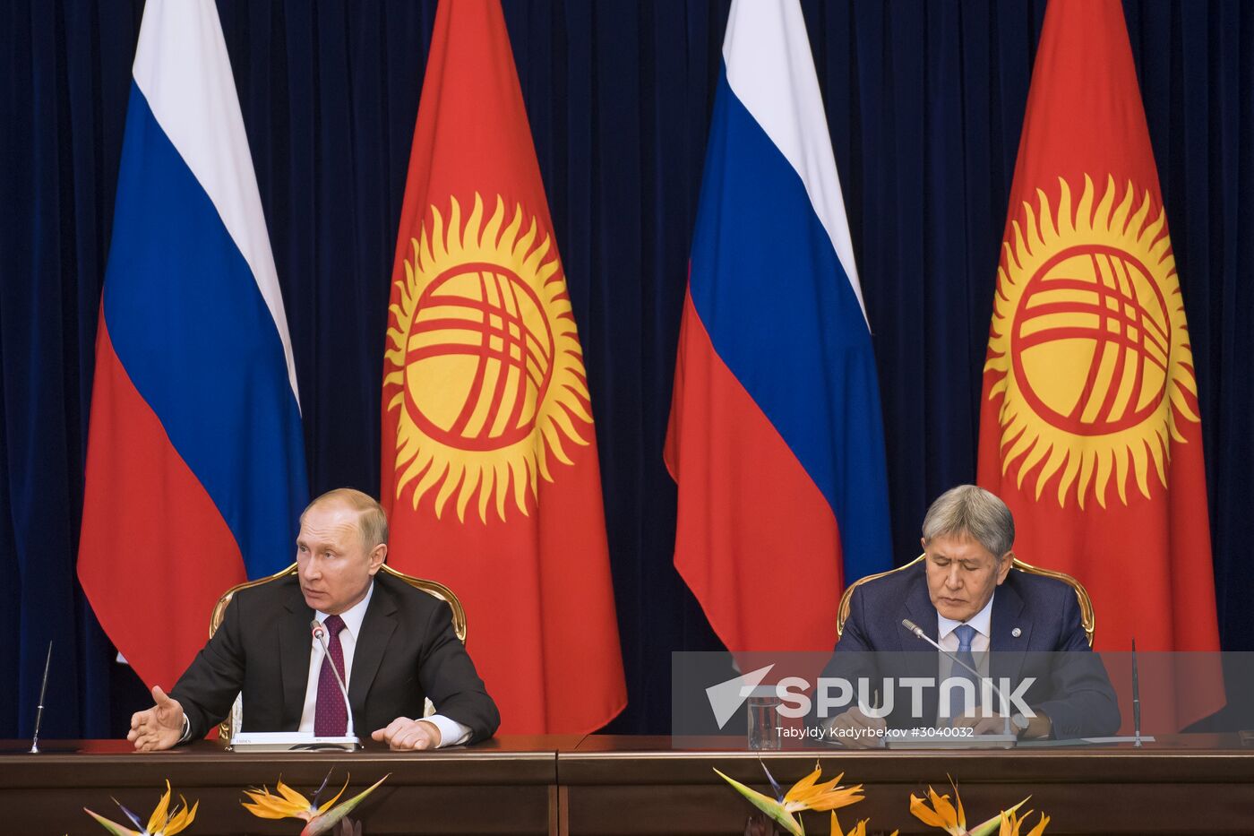 Vladimir Putin's official visit to Kyrgyzstan