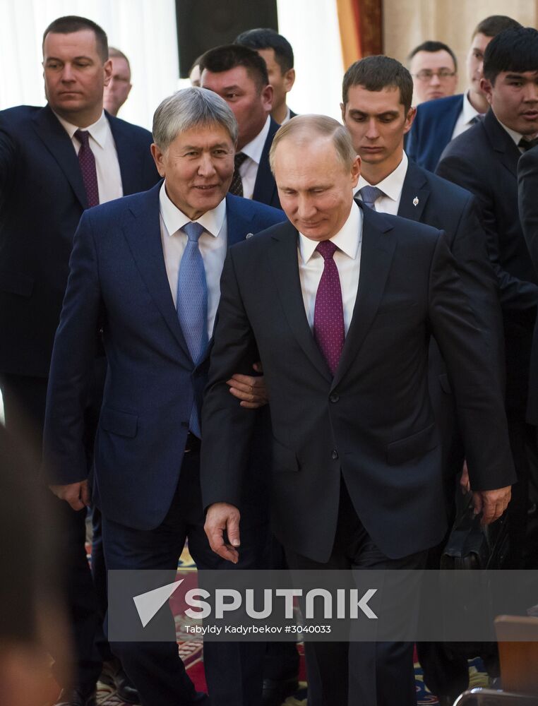 Vladimir Putin pays official visit to Kyrgyzstan