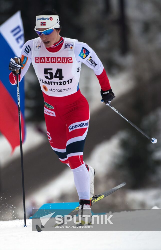 Cross country skiing. World Championships. Women's individual race