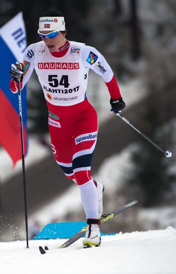 Cross country skiing. World Championships. Women's individual race