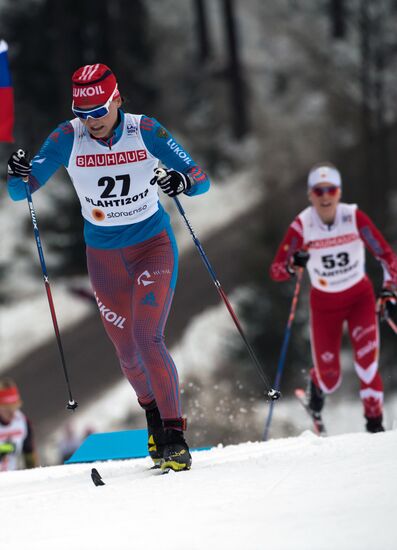 Cross country skiing. World Championships. Women's individual race