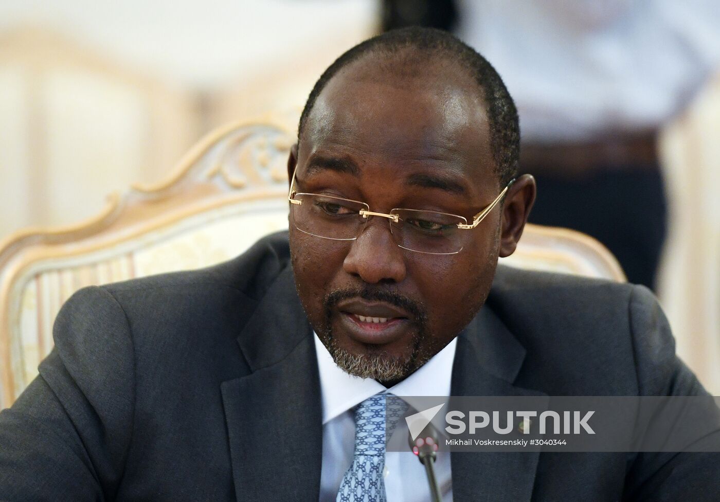 Foreign Minister Sergei Lavrov during talks with Foreign Minister of Niger Ibrahim Yacoubou