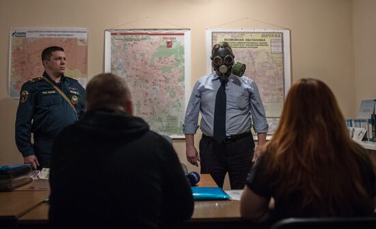 Tour of civil defense shelter in Moscow Region on World Civil Defense Day