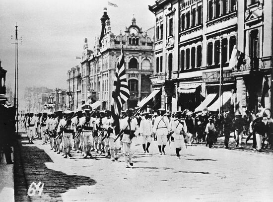Japanese interveners in Vladivostok