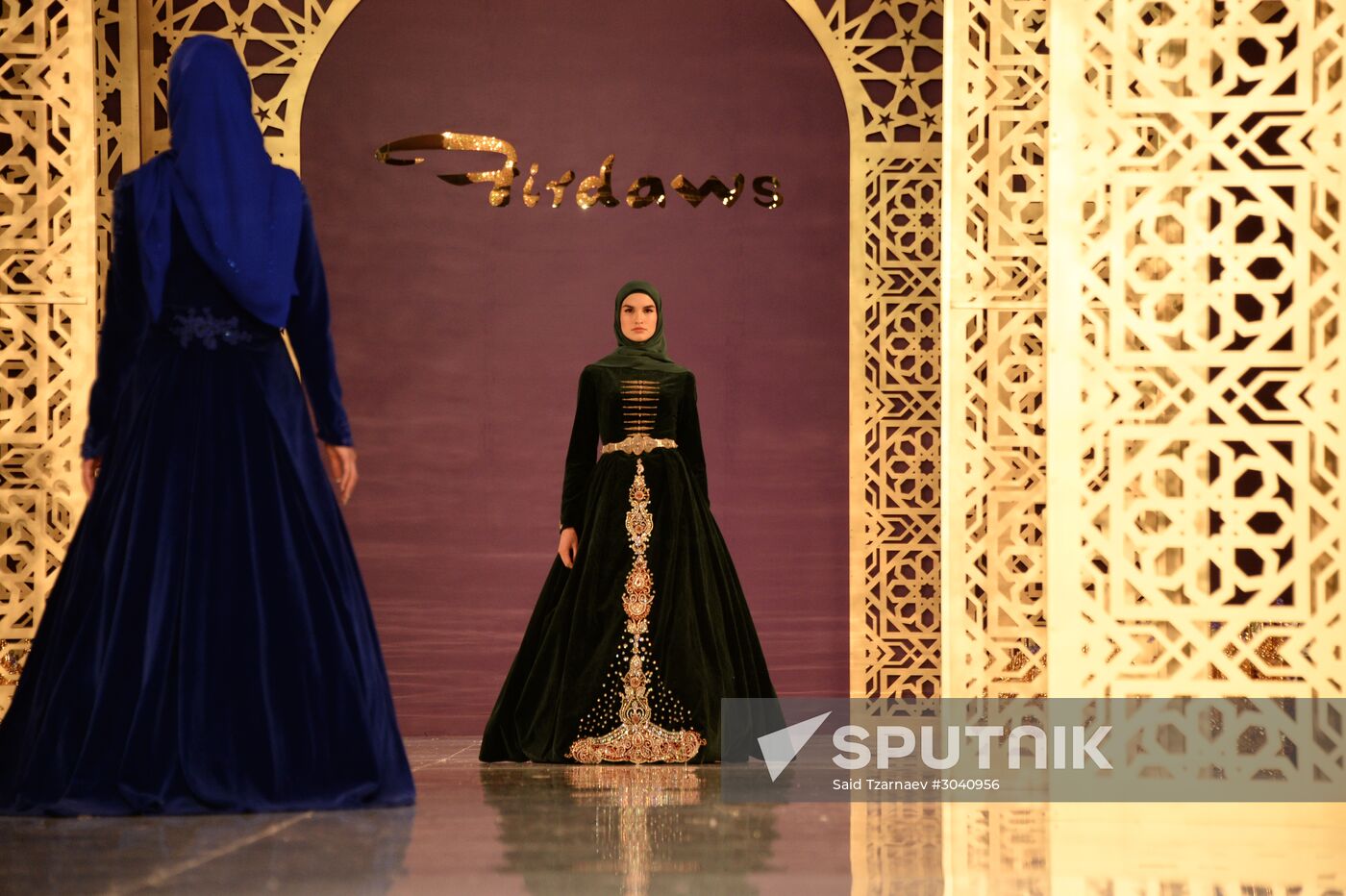 Fashion show by chief designer of Firdaws Fashion House Aishat Kadyrova in Grozny