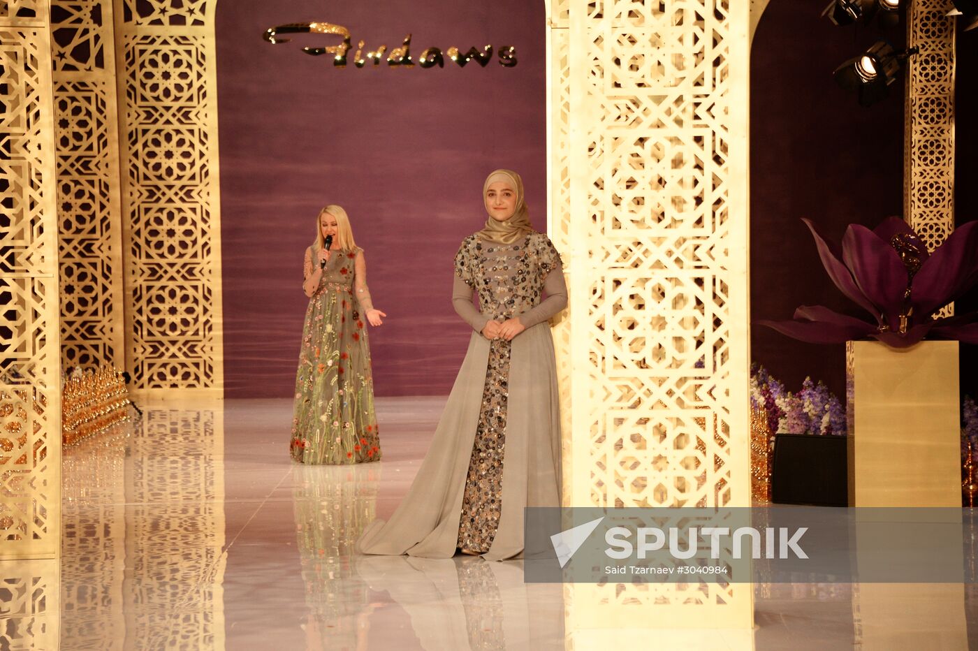 Fashion show by chief designer of Firdaws Fashion House Aishat Kadyrova in Grozny