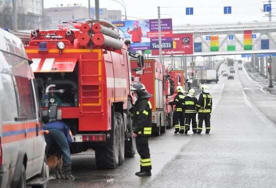 Road tunnel under construction collapses at Kaluzhskoye Highway