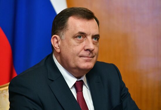 Russian Foreign Minister Sergei Lavrov meets with President of Republika Srpska Milorad Dodik