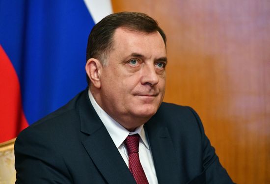 Russian Foreign Minister Sergei Lavrov meets with President of Republika Srpska Milorad Dodik