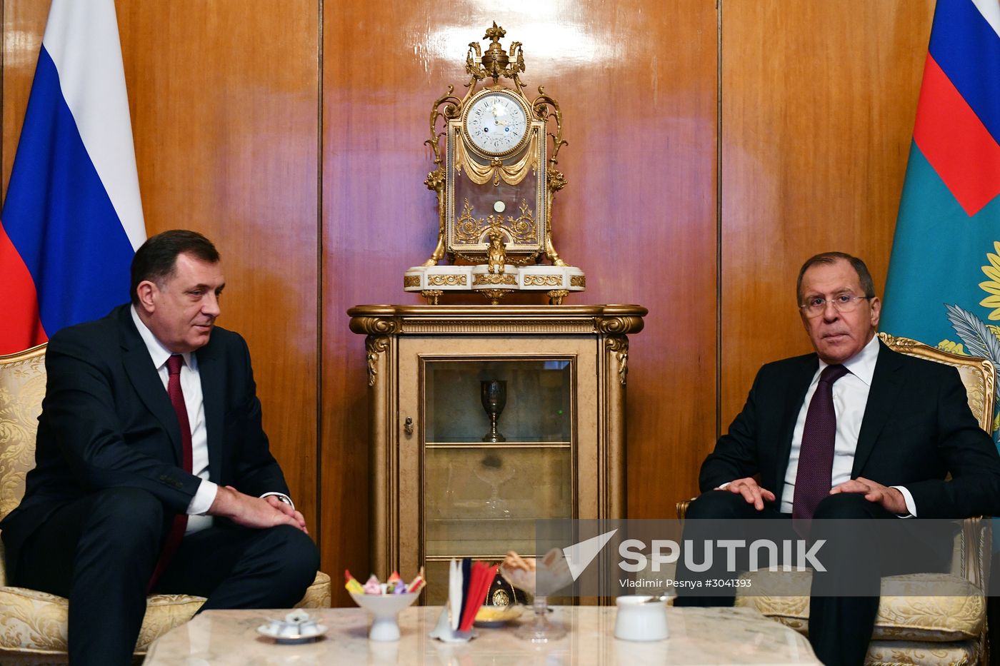 Russian Foreign Minister Sergei Lavrov meets with President of Republika Srpska Milorad Dodik