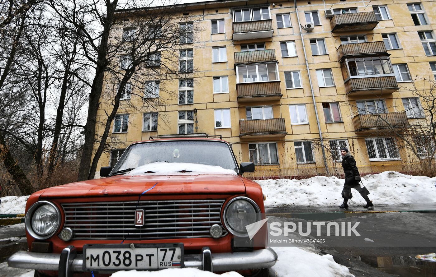 Five-storey houses in Moscow