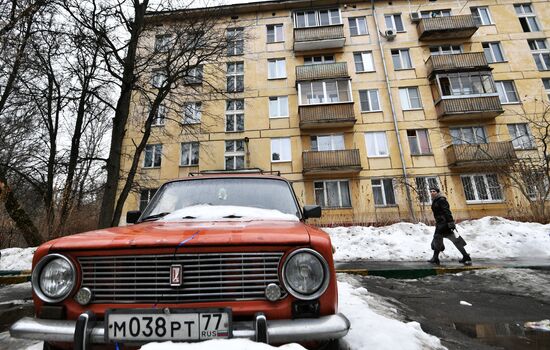 Five-storey houses in Moscow