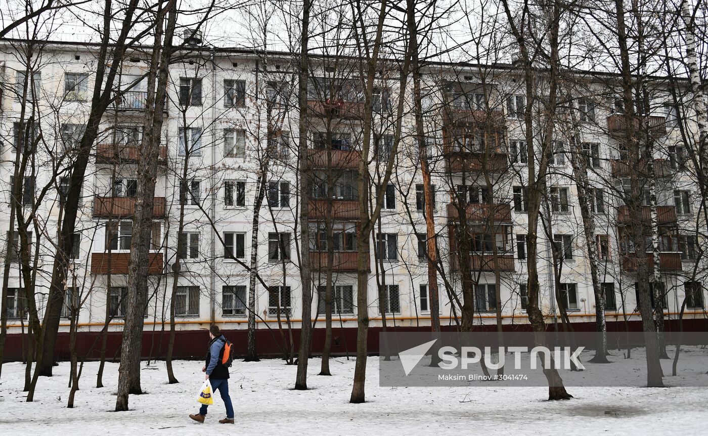 Five-storey houses in Moscow