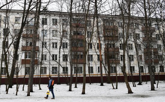 Five-storey houses in Moscow