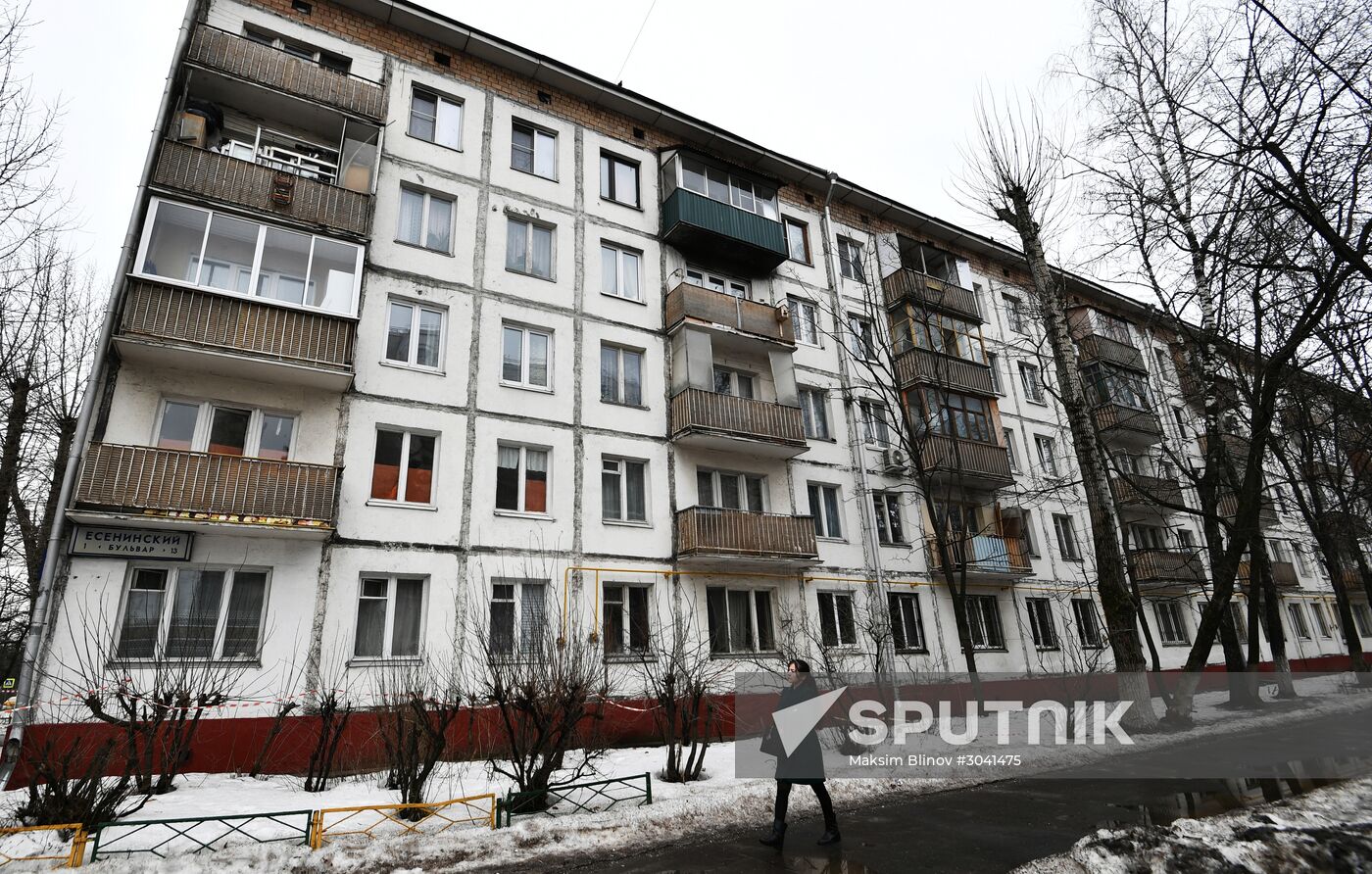 Five-storey houses in Moscow