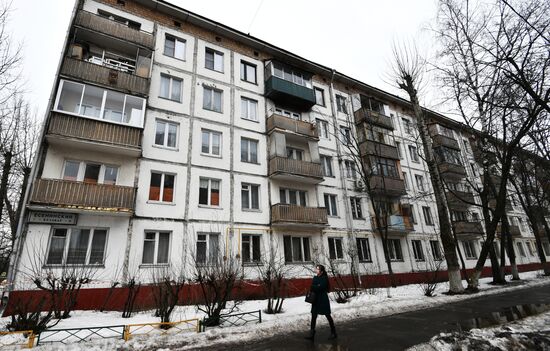 Five-storey houses in Moscow