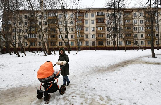 Five-storey houses in Moscow