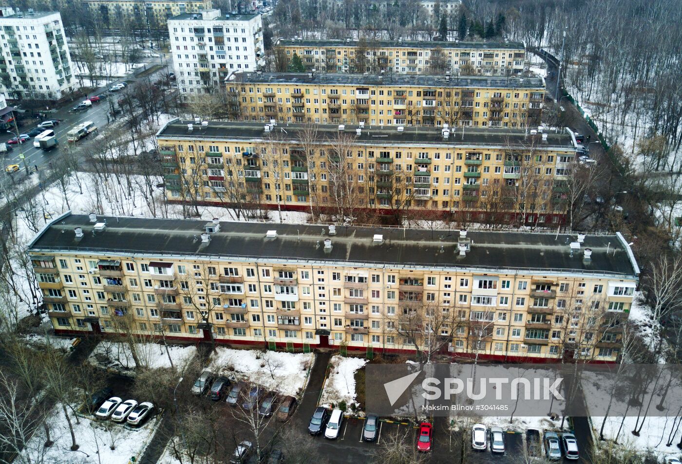 Five-storey houses in Moscow
