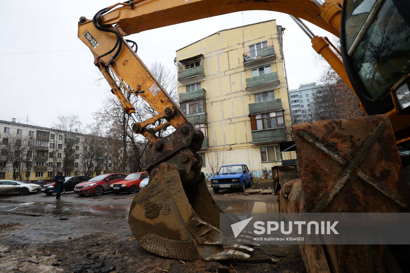 Five-storey houses in Moscow
