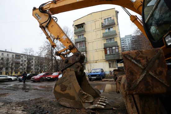 Five-storey houses in Moscow