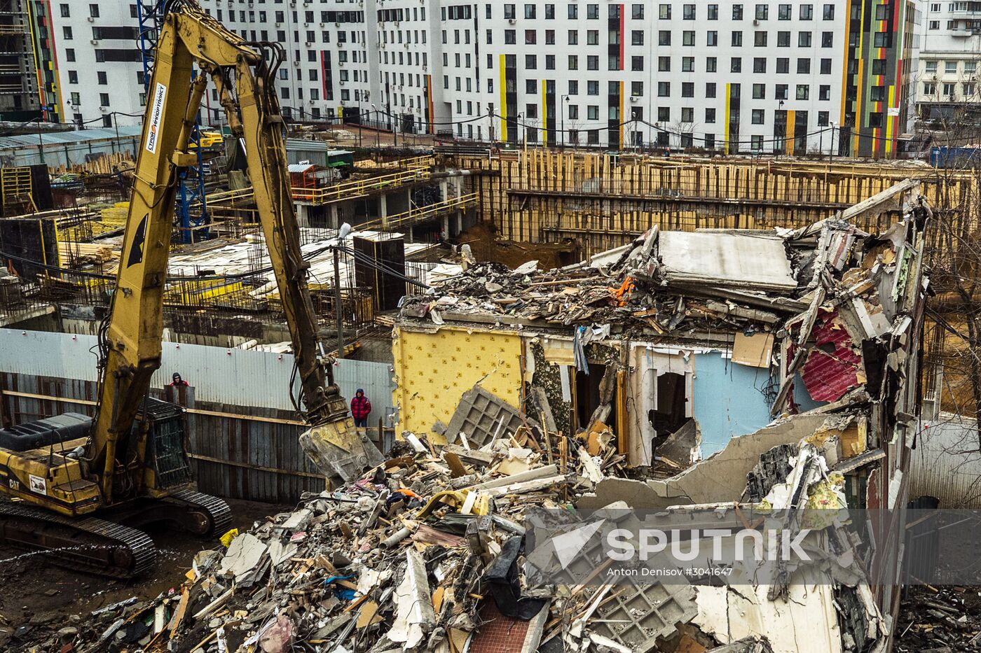 Five-storey houses in Moscow