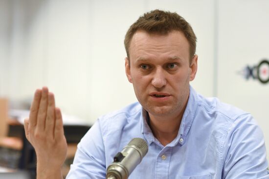 Alexei Navalny speaks live on Ekho Moskvy radio