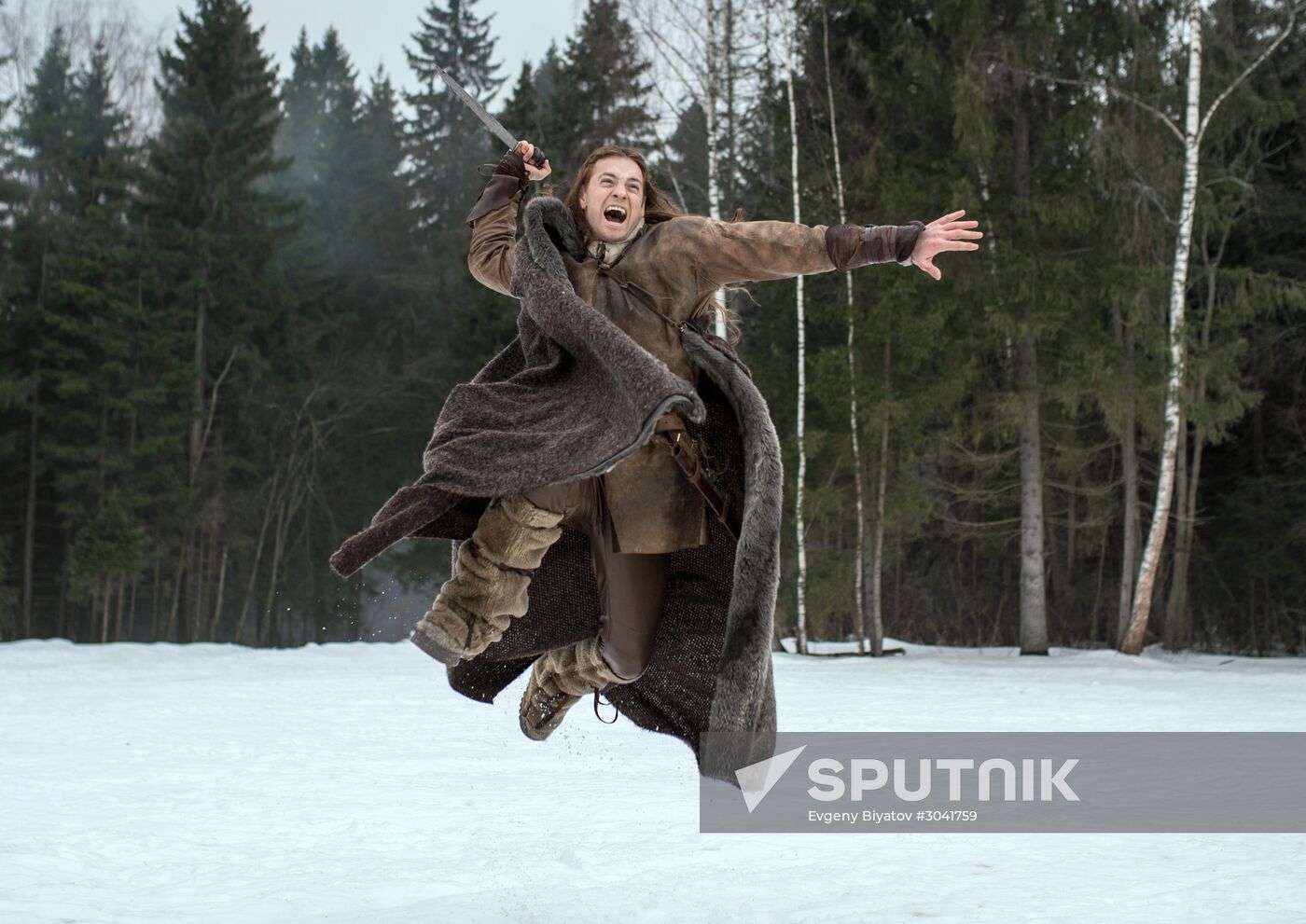 Shooting the movie "Oleg the Prophet"