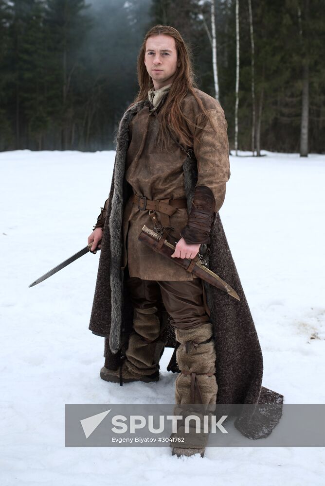 Shooting the movie "Oleg the Prophet"