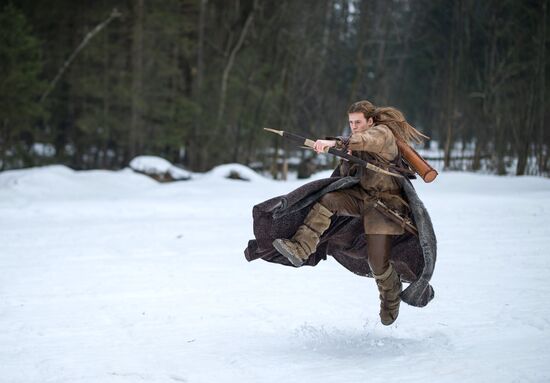Shooting the movie "Oleg the Prophet"