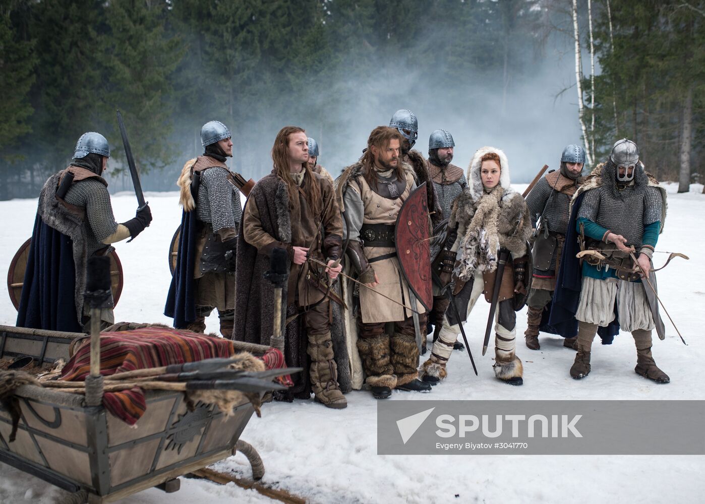 Shooting the movie "Oleg the Prophet"