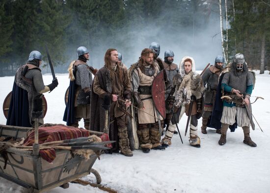 Shooting the movie "Oleg the Prophet"
