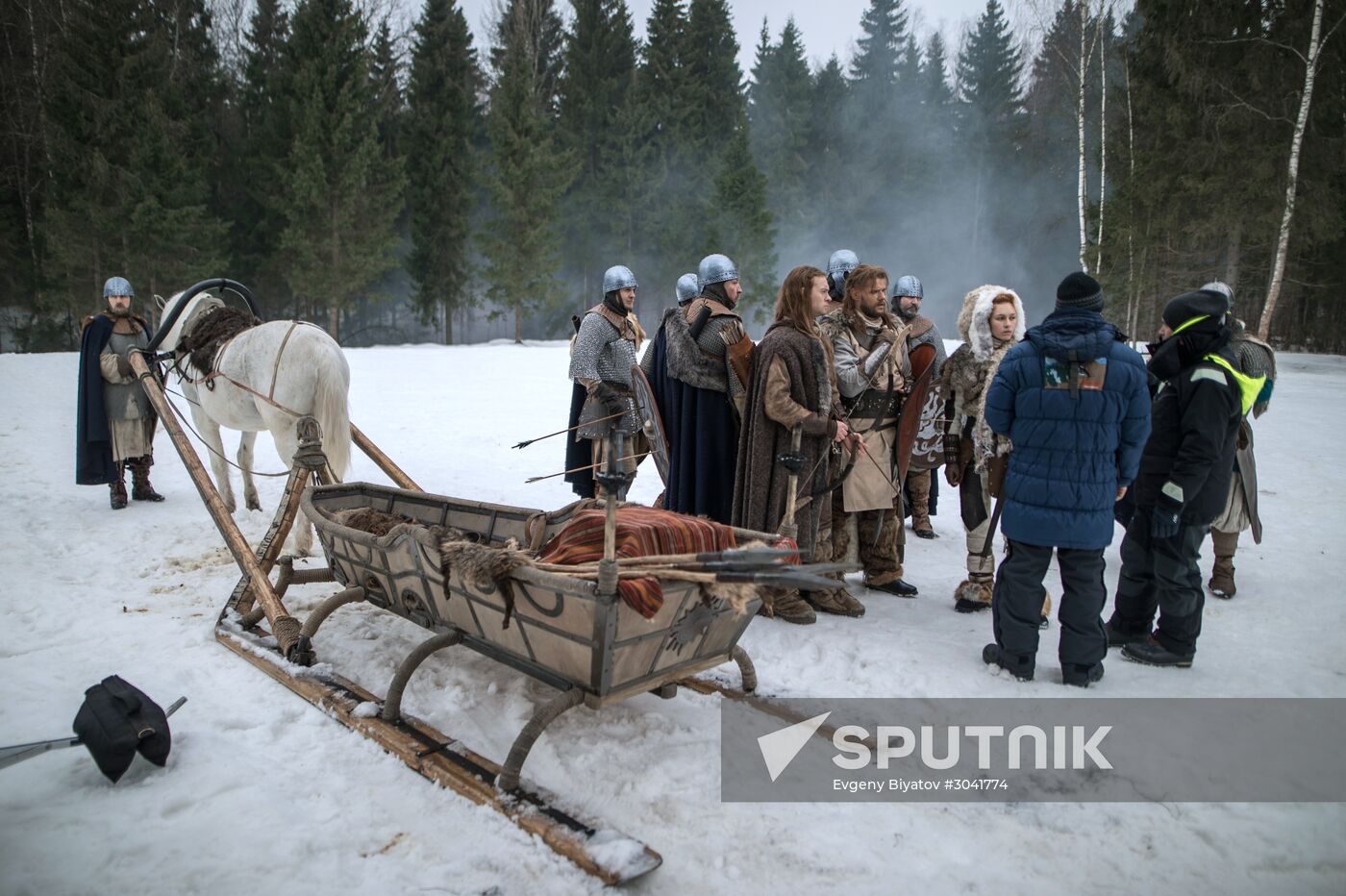 Shooting the movie "Oleg the Prophet"