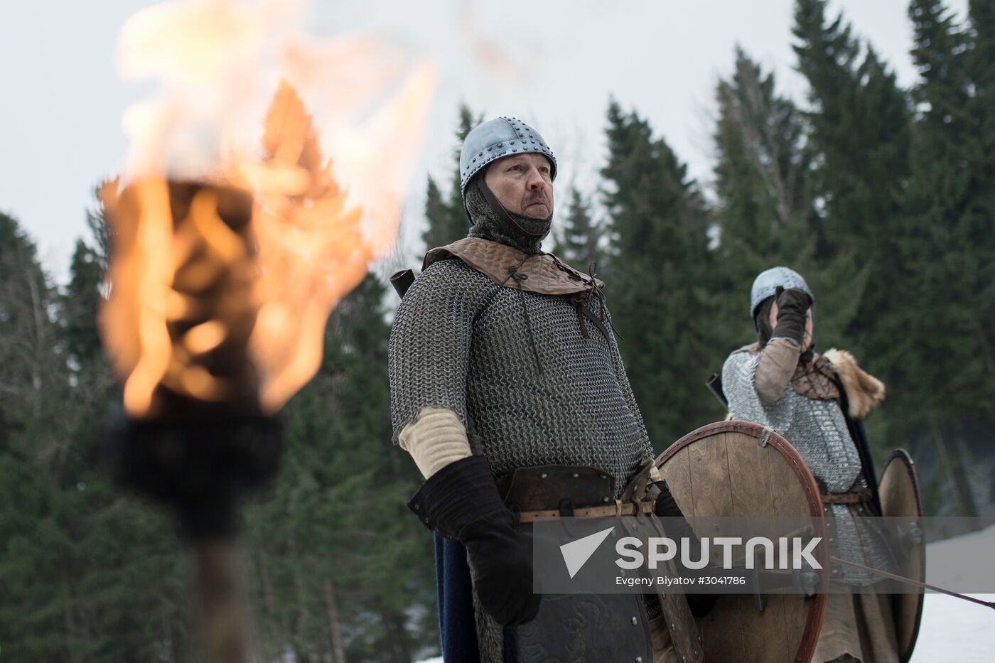 Shooting the movie "Oleg the Prophet"