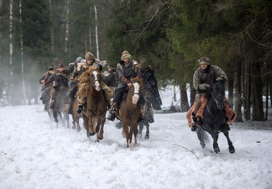 Shooting the movie "Oleg the Prophet"